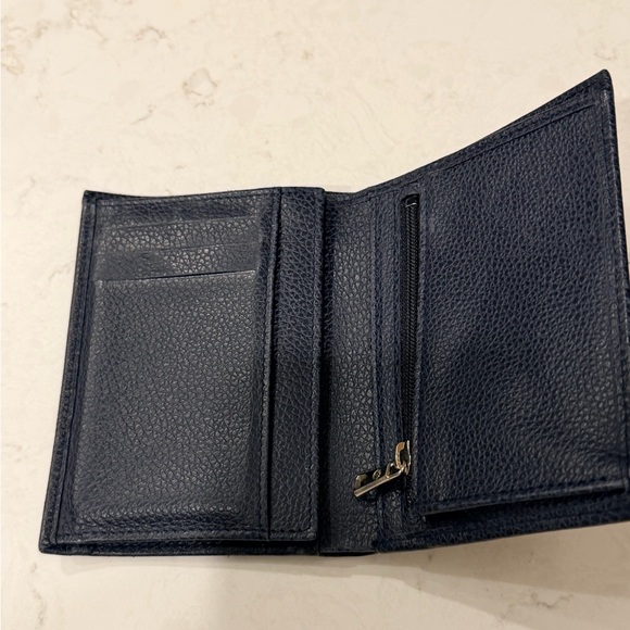 Longchamp Navy Blue Wallet Bi Fold - Picture 2 of 8